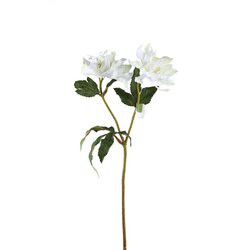 PTMD Rose Flower white with 2 buds - afbeelding 1