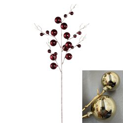 PTMD Twig Plant Gold metallic ball spray