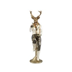 PTMD Vixen Cream polyresin sitting reindeer statue - afbeelding 2