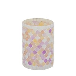 PTMD Zadie Light Pink round mosaic glass stormlight M