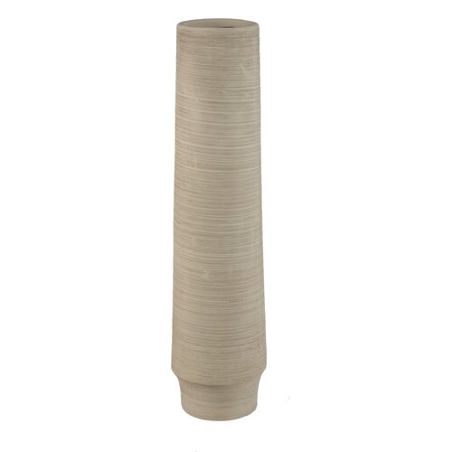 PTMD Zonna Beige matt ceramic high vase L - afbeelding 1
