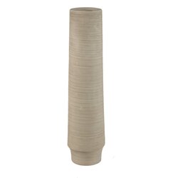 PTMD Zonna Beige matt ceramic high vase L - afbeelding 1