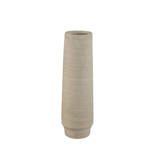 PTMD Zonna Beige matt ceramic high vase S - afbeelding 1