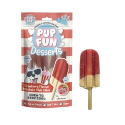 Pupfun Hondendessert milkshake aardbei a 2st