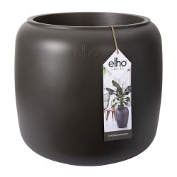 Elho Pure Beads Small 40 - Plantenbak - Walnootbruin - Binnen & Buiten  - L 39.2 x W 39.2 x H 34.9 c