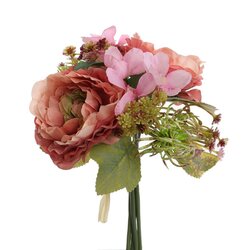 PURE Ranonkel bundel h28cm roze