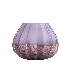 PTMD Reef Pink half antique tealight round ribbed S