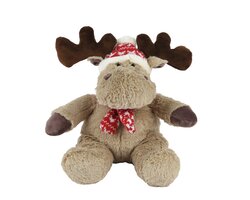 Rendier pluche l20b12h25cm taupe