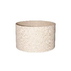 PTMD Rivvo Natural cotton linen lampshade round low