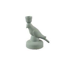 PTMD Rodan Green matte glass candleholder bird statue