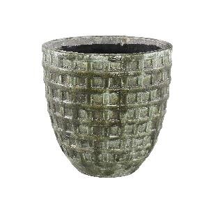 PTMD Roddy Green ceramic block bombey pot L