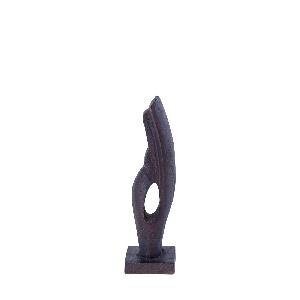 PTMD Rodi Brown mango wood rabbit shaped statue open S