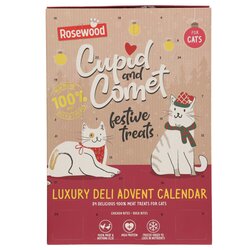 Rosewood Kattensnack adventkalender kip+eend 30g