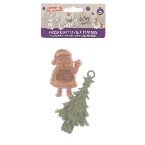 Rosewood Knaagdiersnack c&c santa&tree 2st