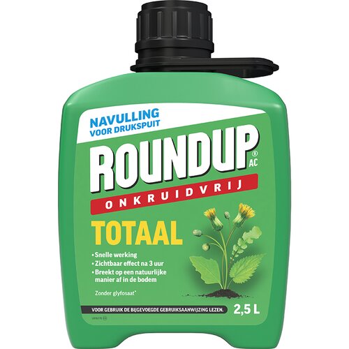 ROUNDUP® AC Totaal Onkruidvrij Kant en Klaar Drukspuit Navulverpakking 2,5L