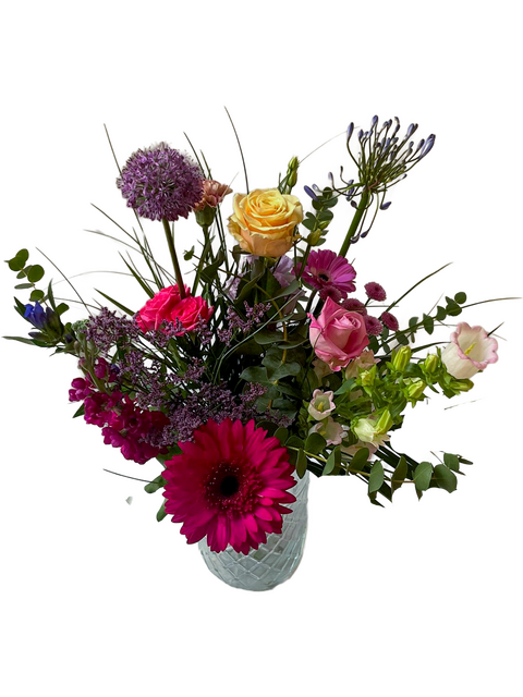 Roze mix veldboeket