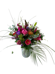 roze & paarse boeket