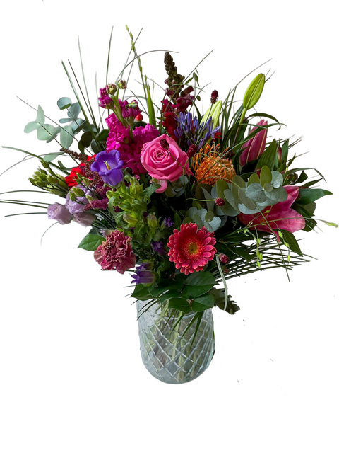 Roze & Paarse boeket