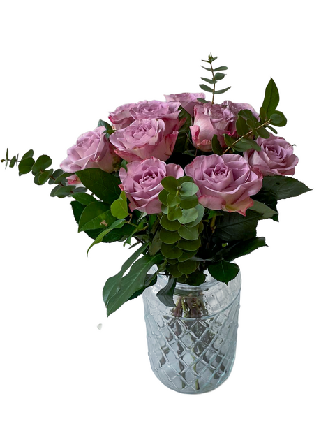 Roze rozen boeket