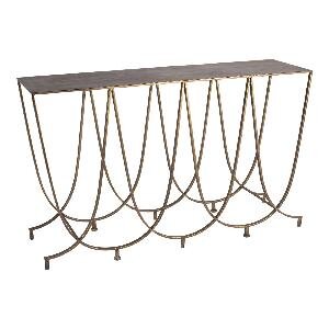 PTMD Saar Gold metal sidetable large