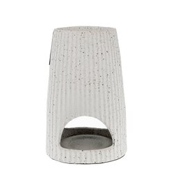 Scentchips Burner Rib Stone White 15x10x10cm