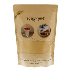 Scentchips Kaars zandwax 500g metallic goud
