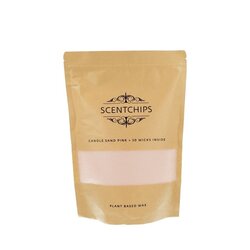 Scentchips kaars zandwax 500gr roze
