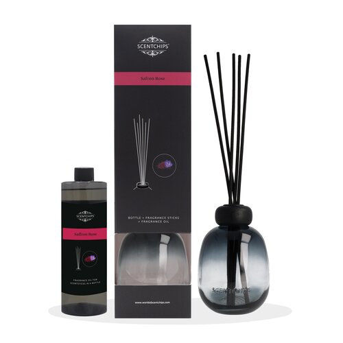 Scentchips Reed diffuser Bowl Gradiant ocean - 400 ml Saffron Rose