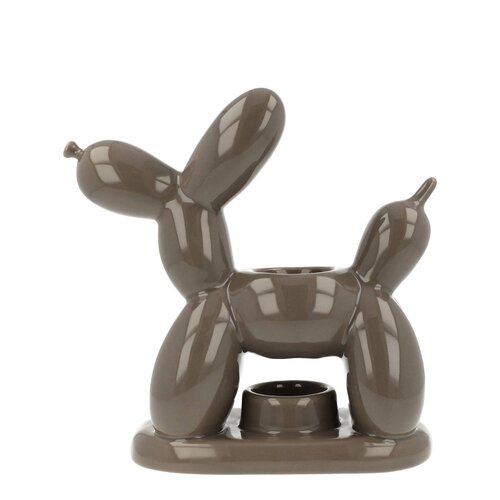 Scentchips Scentburner Balloon Dog Shiny Taupe 20.5x8.5x21cm