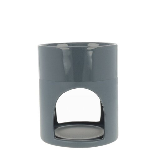 Scentchips Scentburner Pilar Shiny/Matt Grey 10x12cm