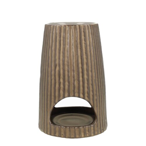 Scentchips Scentburner Rib Bronze 15x10x10cm