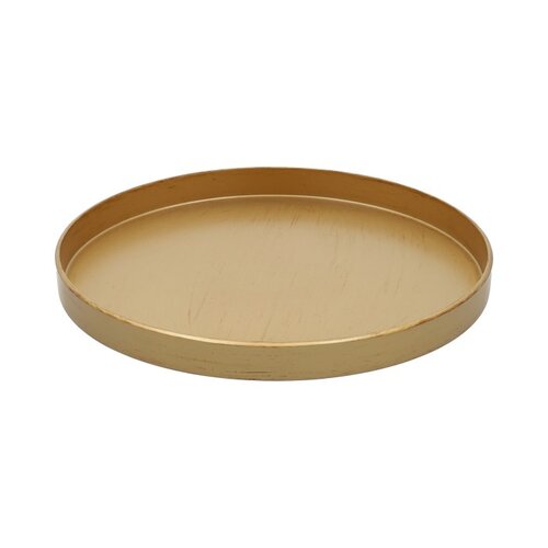 Schaal melam d36h2.5cm goud