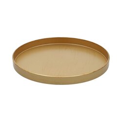 Schaal melam d36h2.5cm goud