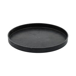Schaal melam d36h2.5cm grijs