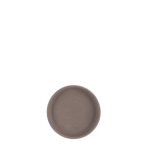 Mica Stan bord rond grijs basalt D13,5cm