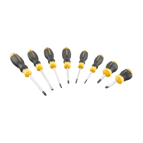 STANLEY Schroevendraaiset cushiongrip 8dlg