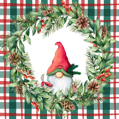 Duni Servetten Xmas Check