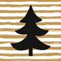 Duni Servetten Golden Stripes Tree