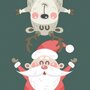 Duni Servetten Santa & Deer