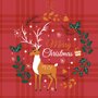 Duni Servetten Xmas Tartan Wreath