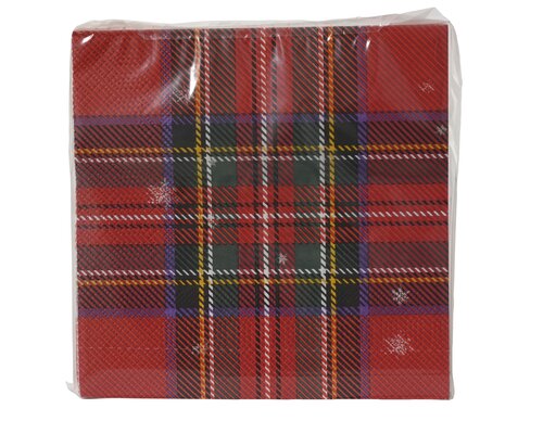 Decoris Servet papier check print