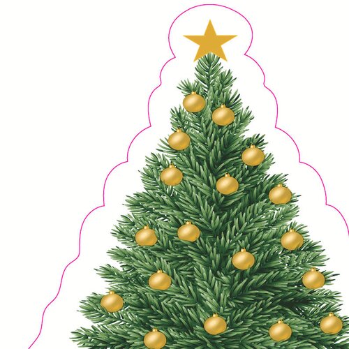 Duni Silhouettes Servetten - Tree Charm