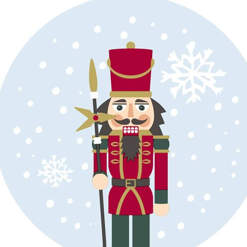 Duni Silhouettes Servetten - Snowy Nutcracker