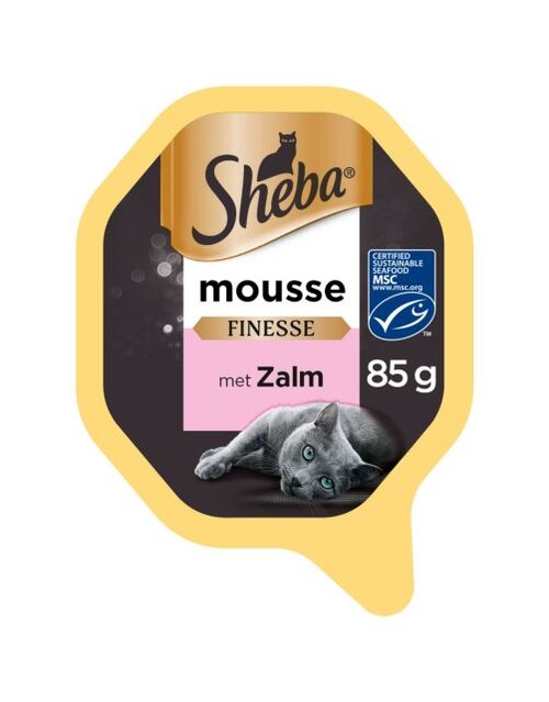 Sheba Mousse zalm alu 85g