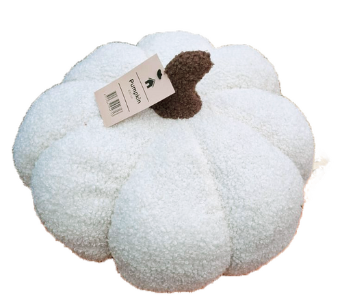 Sierkussen pumpkin 30cm snowwhite