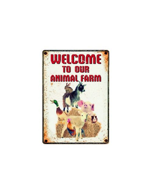 Sign Metal Farm Welcome