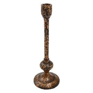 PTMD Sindre Antique copper cast aluminium candle holde
