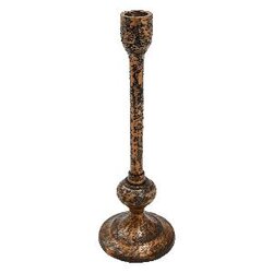PTMD Sindre Antique copper cast aluminium candle holde