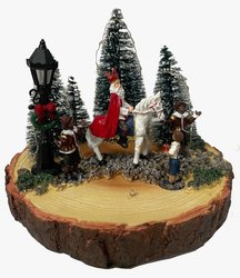 Sinterklaas en Piet  22x22x16 LED