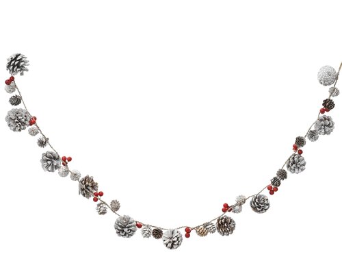 Decoris Slinger dennenappel snow berries
